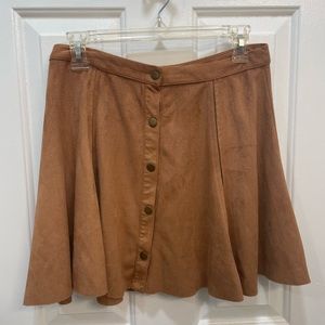 Design Lab Suede Mini Skirt